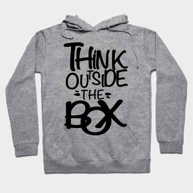 think outside the box Hoodie by Attia17
